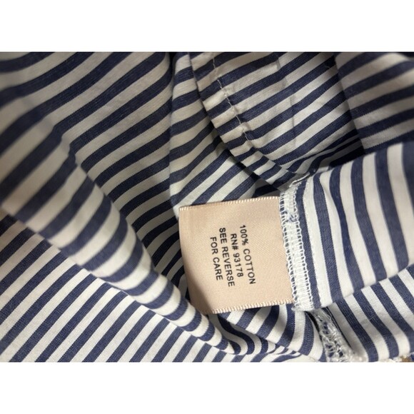 PHILOSOPHY Tunic/Button Up Short Sleeve Shirt Dress, Distressed Hem Large - Picture 5 of 7